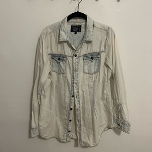 Washed Denim Button Down